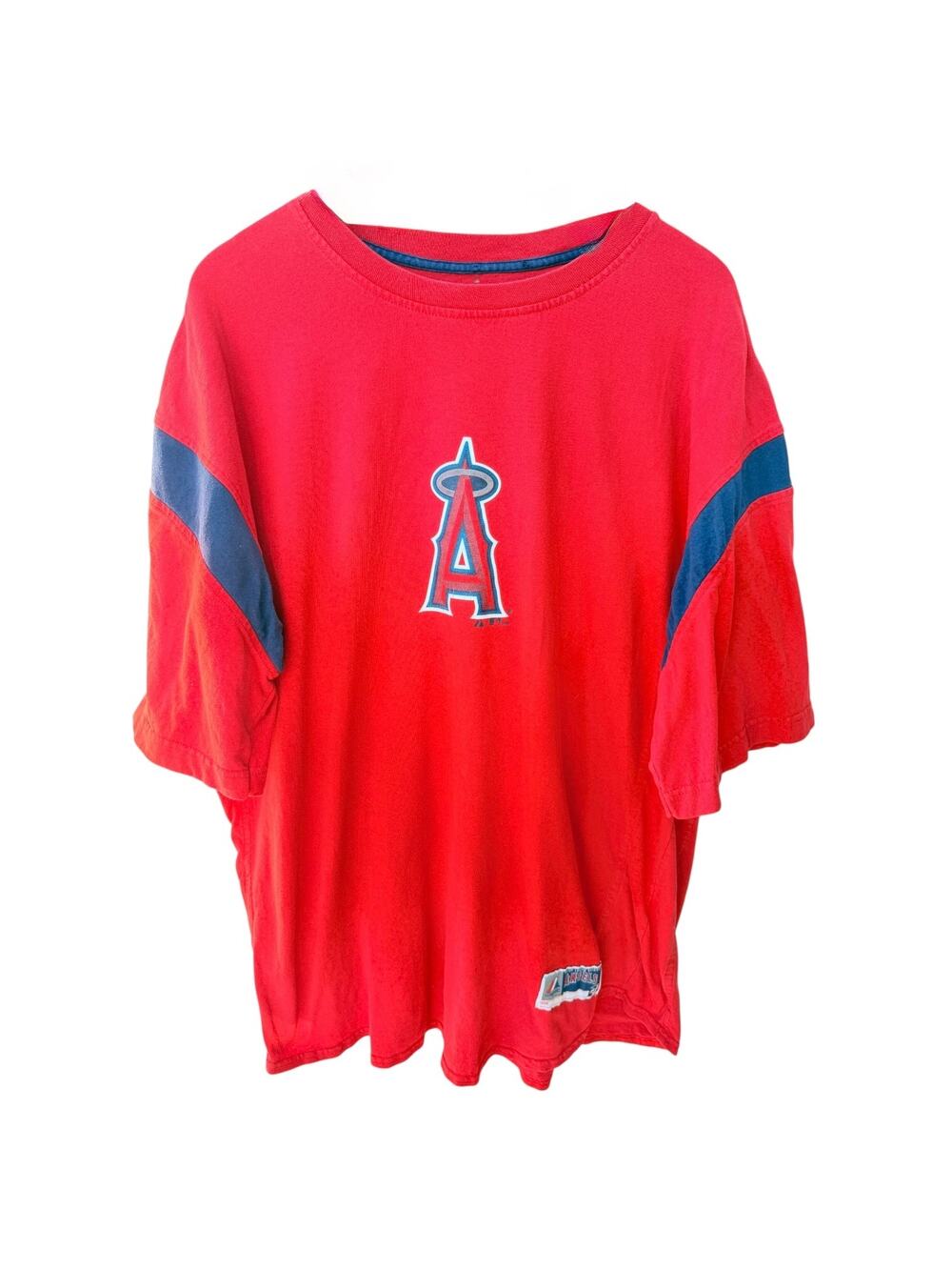 Los Angeles Angels T Shirt Mens 2XL Red MLB Majestic Baseball Team Logo Tee